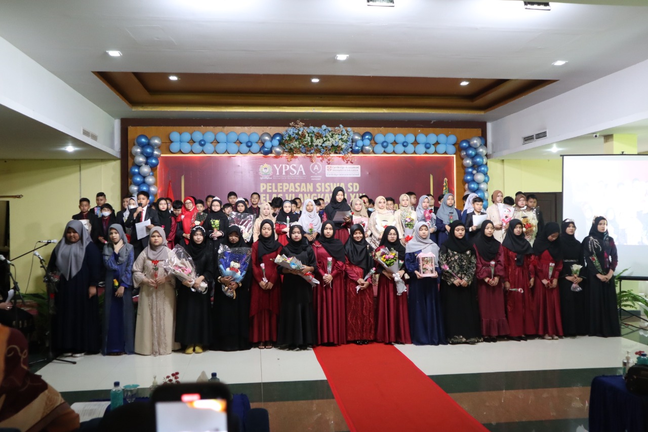 Pelepasan Siswa SD YPSA Kelas VI Angkatan XIX 2022 , Lulus 100 Persen