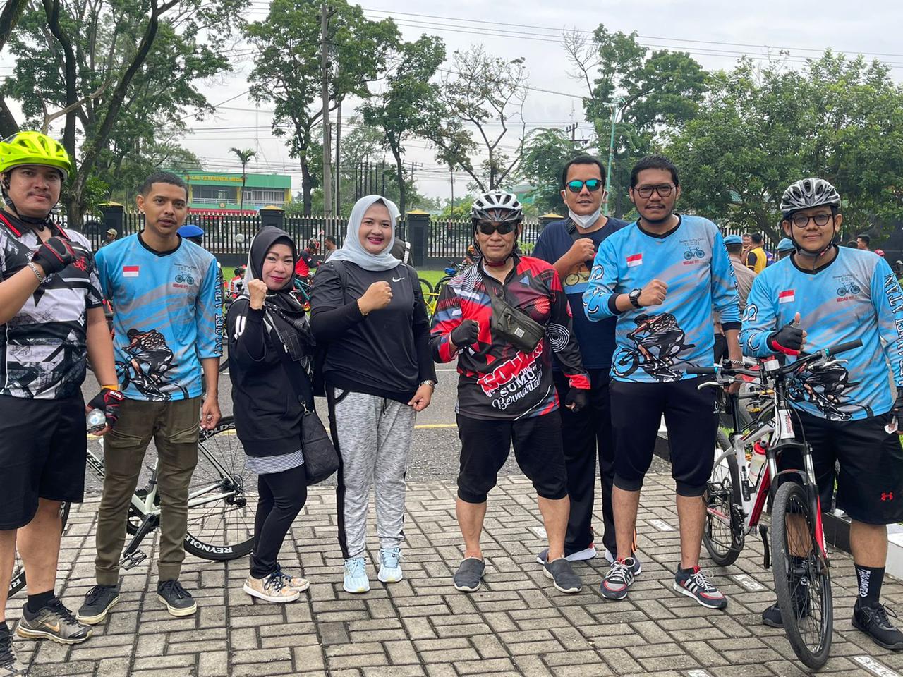 Dirgahayu Kodam I/BB dan HUT ke-76 Bhayangkara, Gubernur Sumut Lepas 5.000 Peserta Fun Bike.