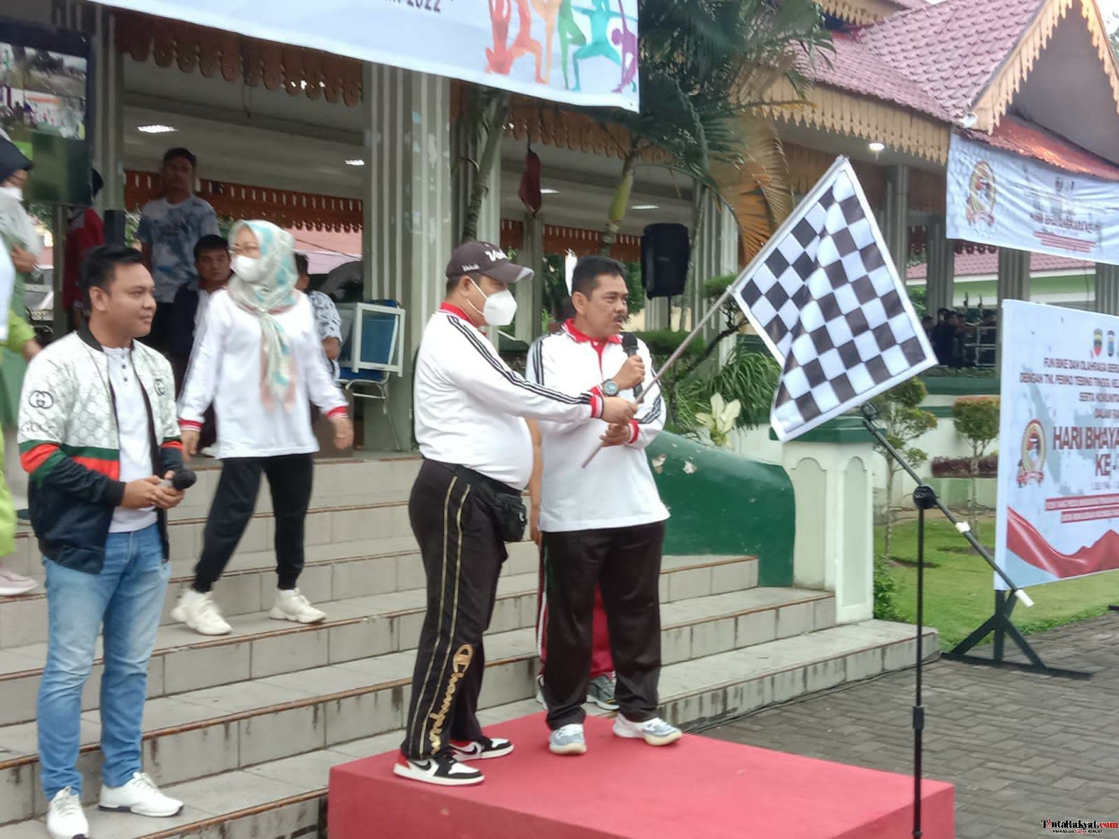 Sambut Hari Jadi T.Tinggi Dan HUT Bhayangkara, Pemko Bersama Polres Gelar Fun Bike Dan SKJ