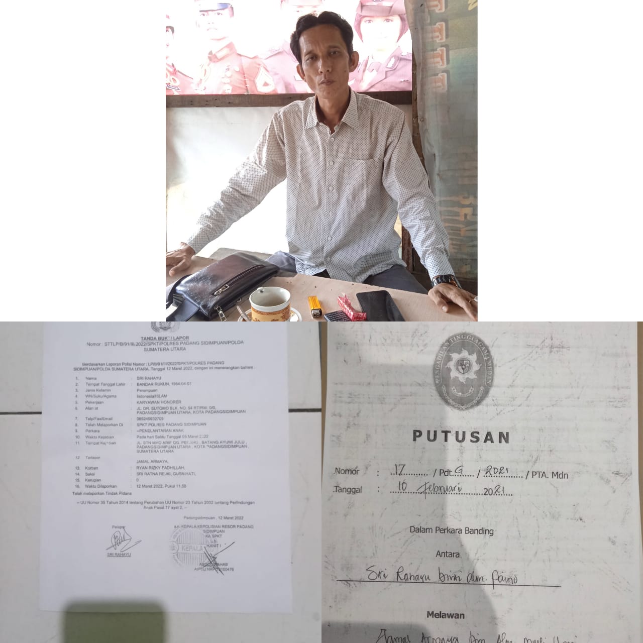 Dipo Alam Siregar SH Berharap Kapolres Padang Sidempuan Baru Dapat Menyelesaikan Kasus Penelantaran Anak