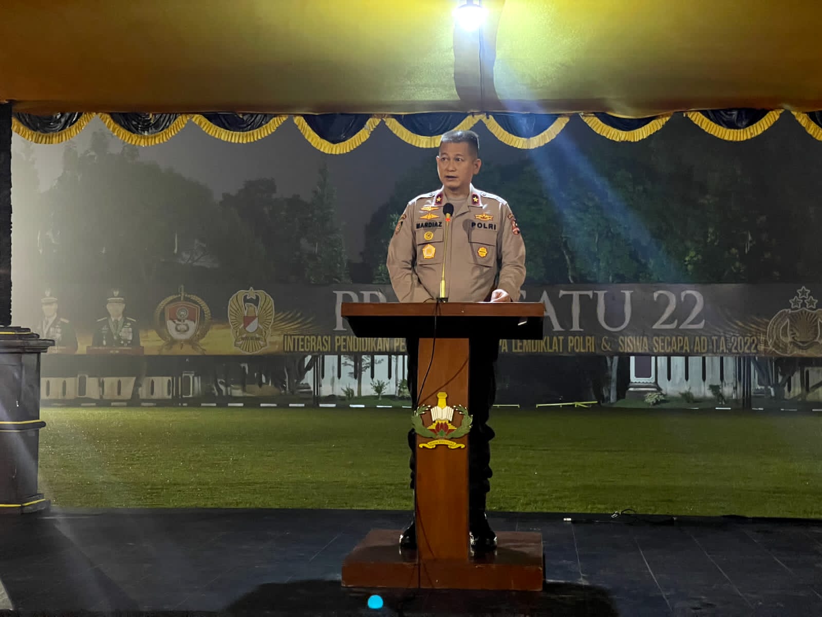 Diguyur Hujan, Setukpa Tetap Gelar Doa , Ini Kata Kasetukpa Lemdiklat Polri Brigjen Pol Mardiaz