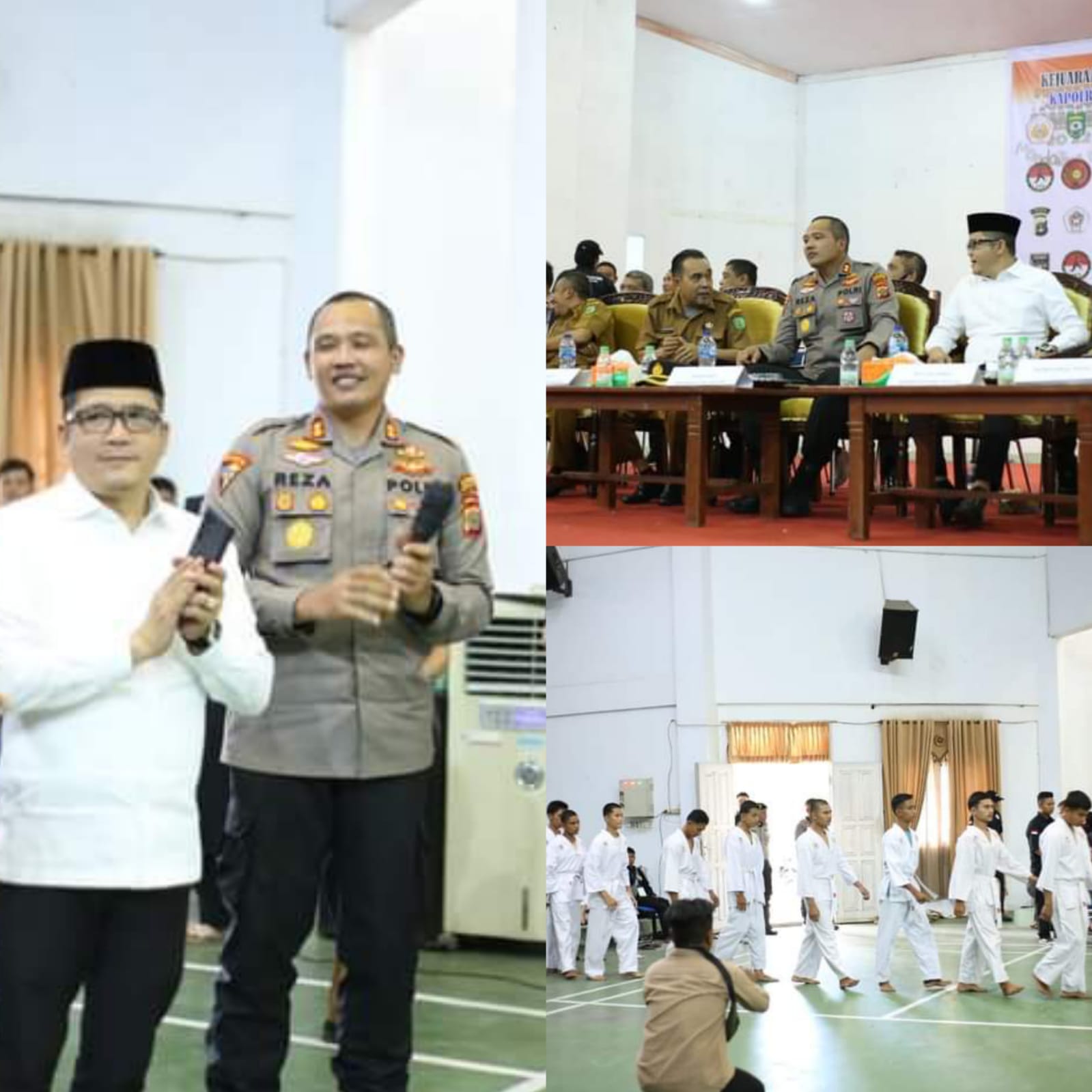 Asisten I Madina Bersama Ketua DPRD Madina Hadiri PSTD Kapolres Cap I Madina