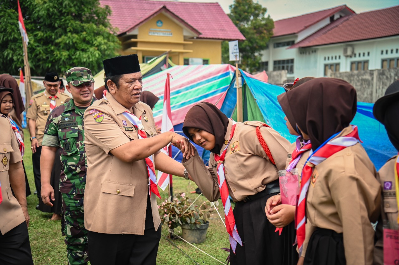 Kwartir Cabang Gerakan Pramuka Kota Padang Sidempuan mengikuti Jambore