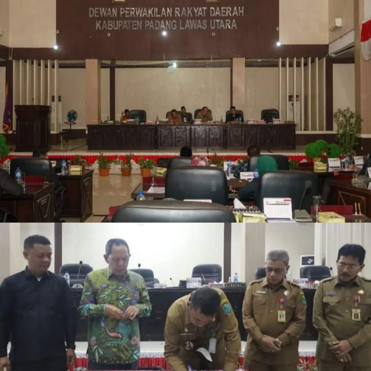 Bupati Paluta Hadiri Rapat Paripurna DPRD Dalam Pengambilan Keputusan Pertanggungjawaban APBD 2021