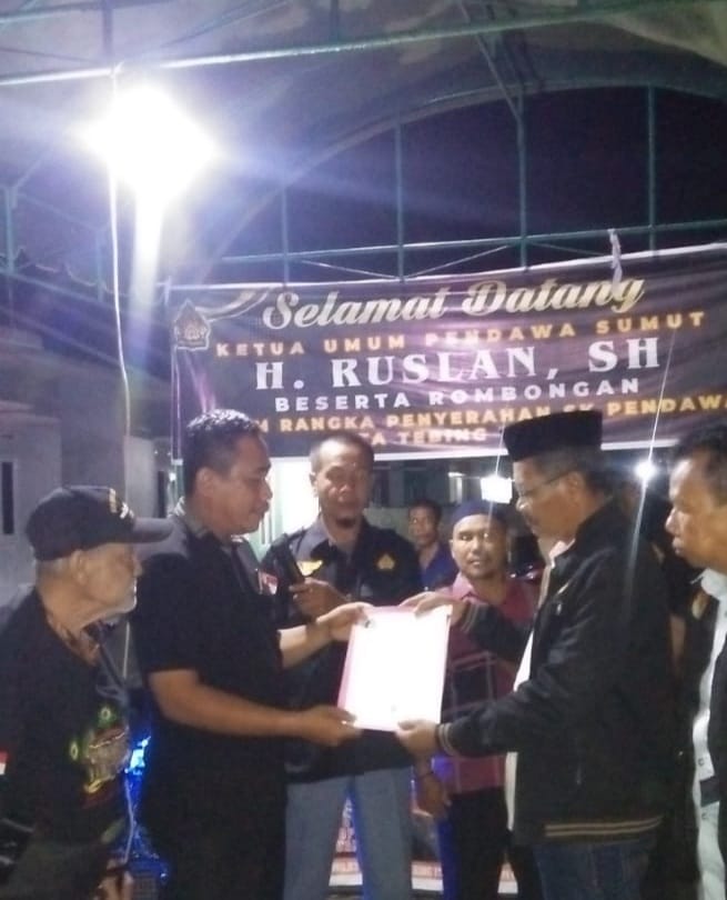 KETUM PB PENDAWA KUNJUNGAN SILATURAHMI DAN KONSOLIDASI KE DPC PENDAWA TEBING TINGGI
