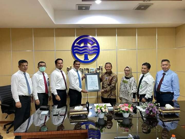 Perumda Tirtanadi SUMUT Terima Sertifikat SMAP, SNI ISO 37001:2016Â  