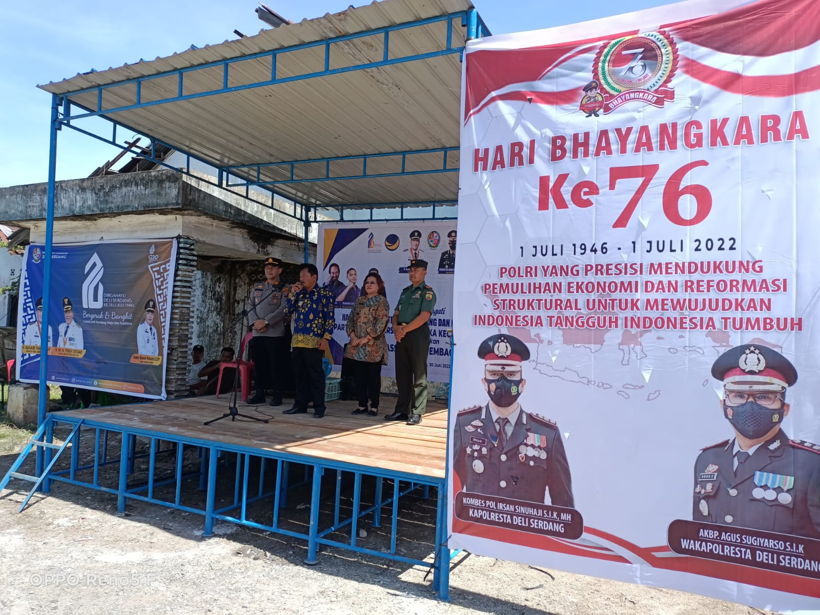 Sambut HUT Bhayangkara ke 76 dan Hari Jadi Kab ,Deli Serdang ke 76  Polsek Bangun Purba gelar Bhakti Kesehatan