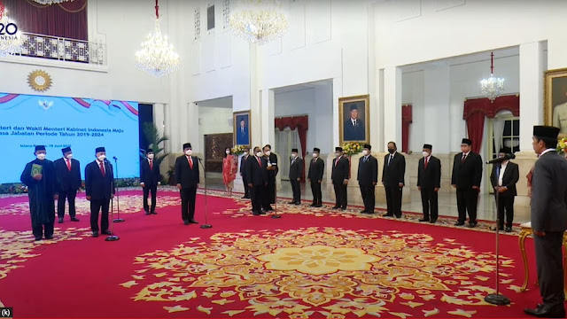 Presiden Jokowi Lantik Zulhas, Mantan Panglima dan Tiga Wamen