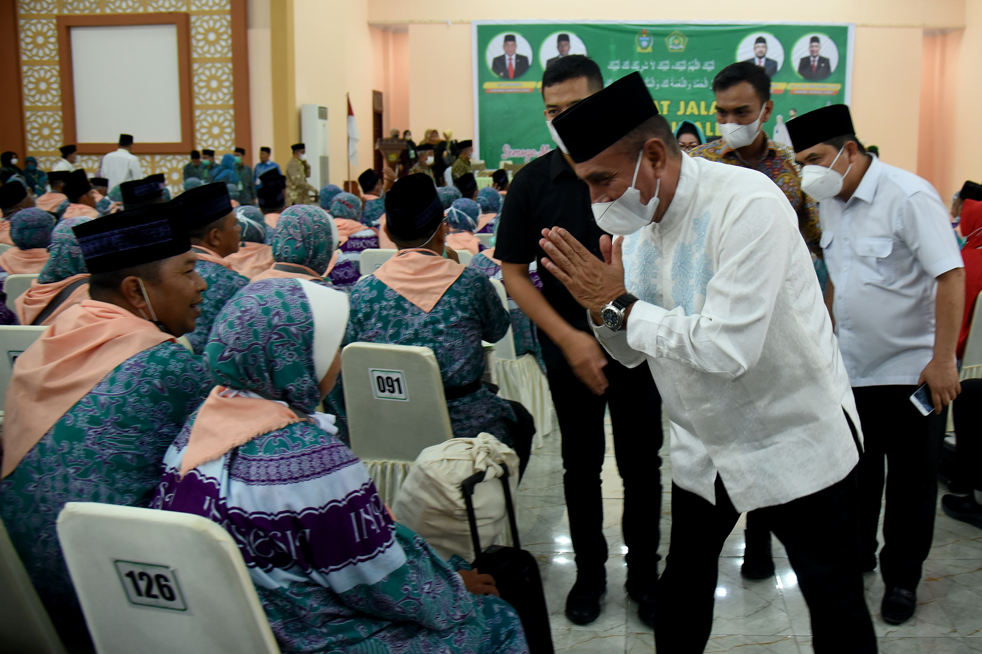 Lepas Keberangkatan Kloter I Embarkasi Medan, Ini Pesan Gubsu Edy Rahmayadi