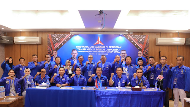 14 DPC Partai Demokrat Gelar Muscab IV Gelombang II, Lokot Nasution : Hadir di Tengah-tengah Rakyat untuk Memenuhi Harapan