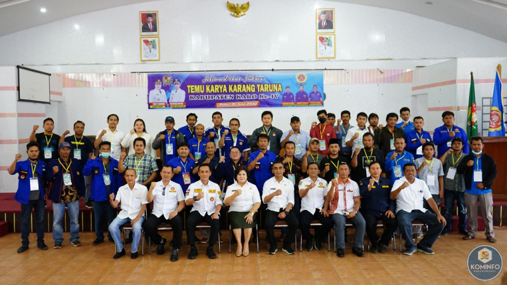 Hendra Mitcon Purba Kembali Terpilih Ketua Karang Taruna Karo Periode 2022-2027