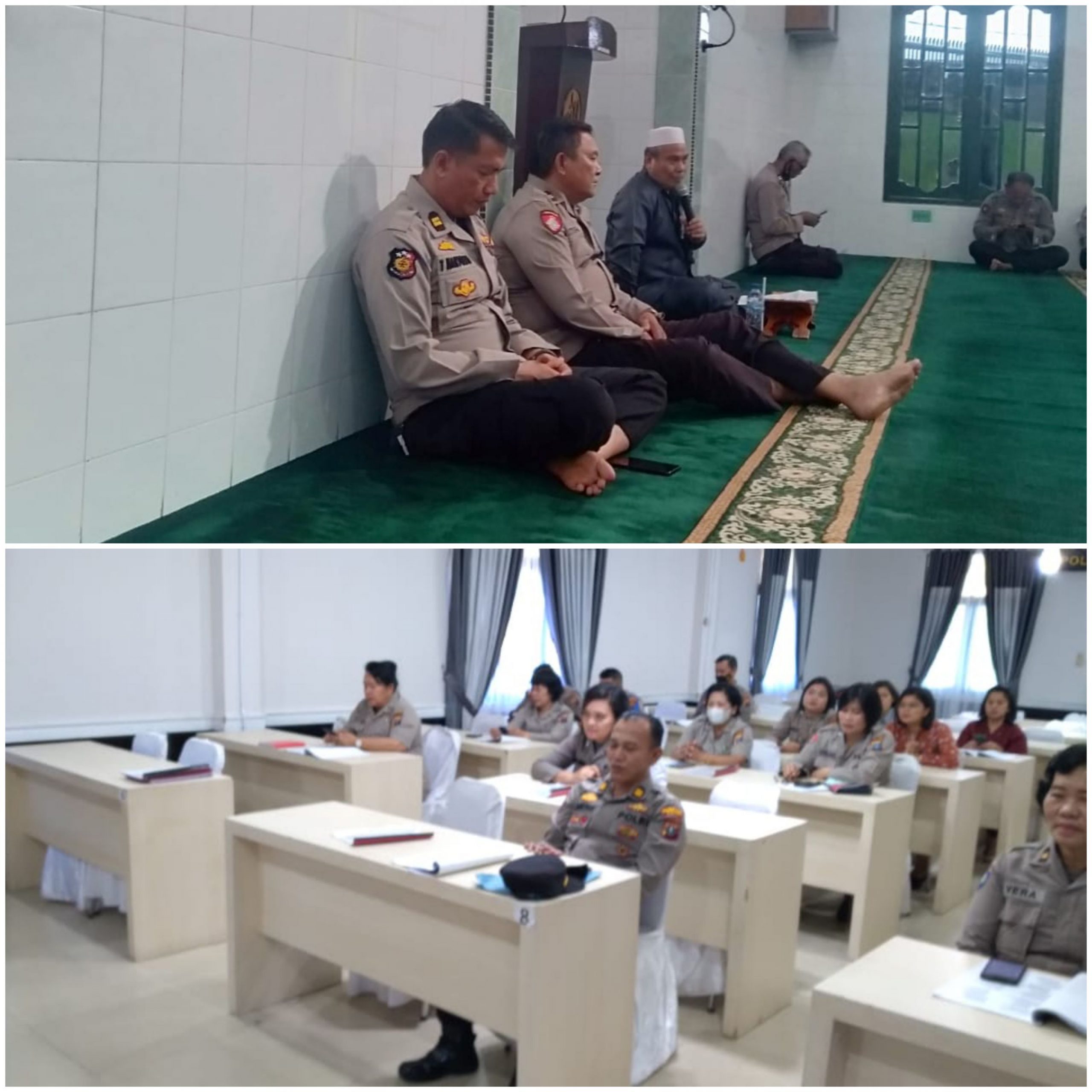 Polrestabes Medan Gelar Binrohtal kepada Personel Beragama Islam dan Kristen