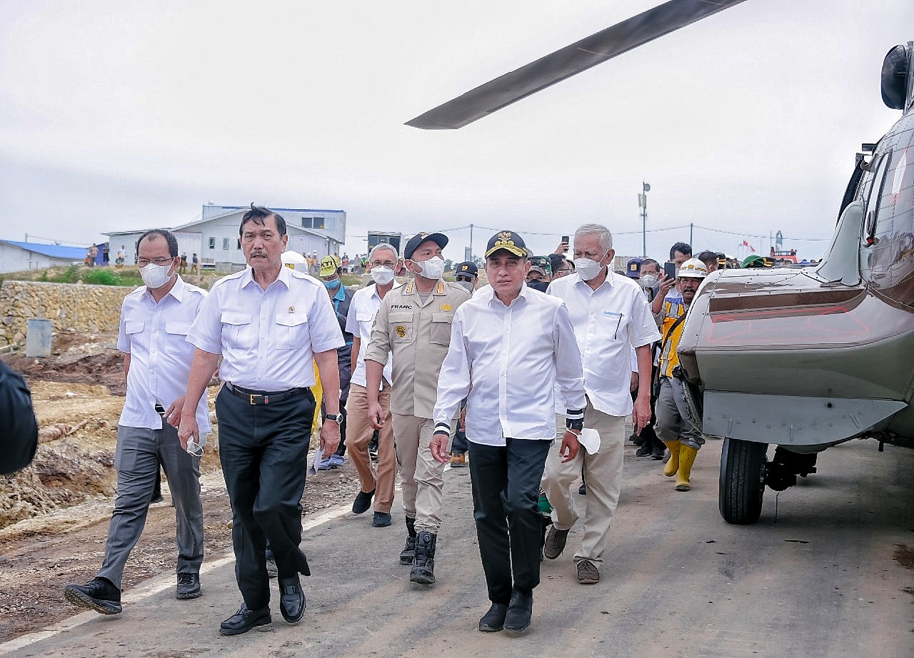 Tinjau Pembangunan Taman Sains Teknologi Herbal dan Holtikultura,  Menko Marves Luhut Pandjaitan  Apresiasi Gubernur Edy Rahmayadi