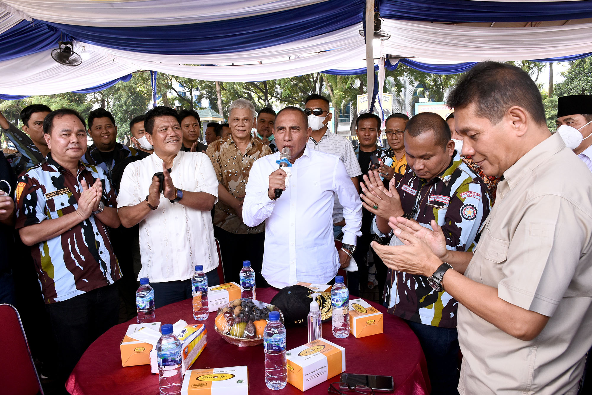 Tinjau Kegiatan Vaksinasi Covid-19 DPD IPK Sumut  Gubernur Sebut OKP Berada di Tengah Masyarakat