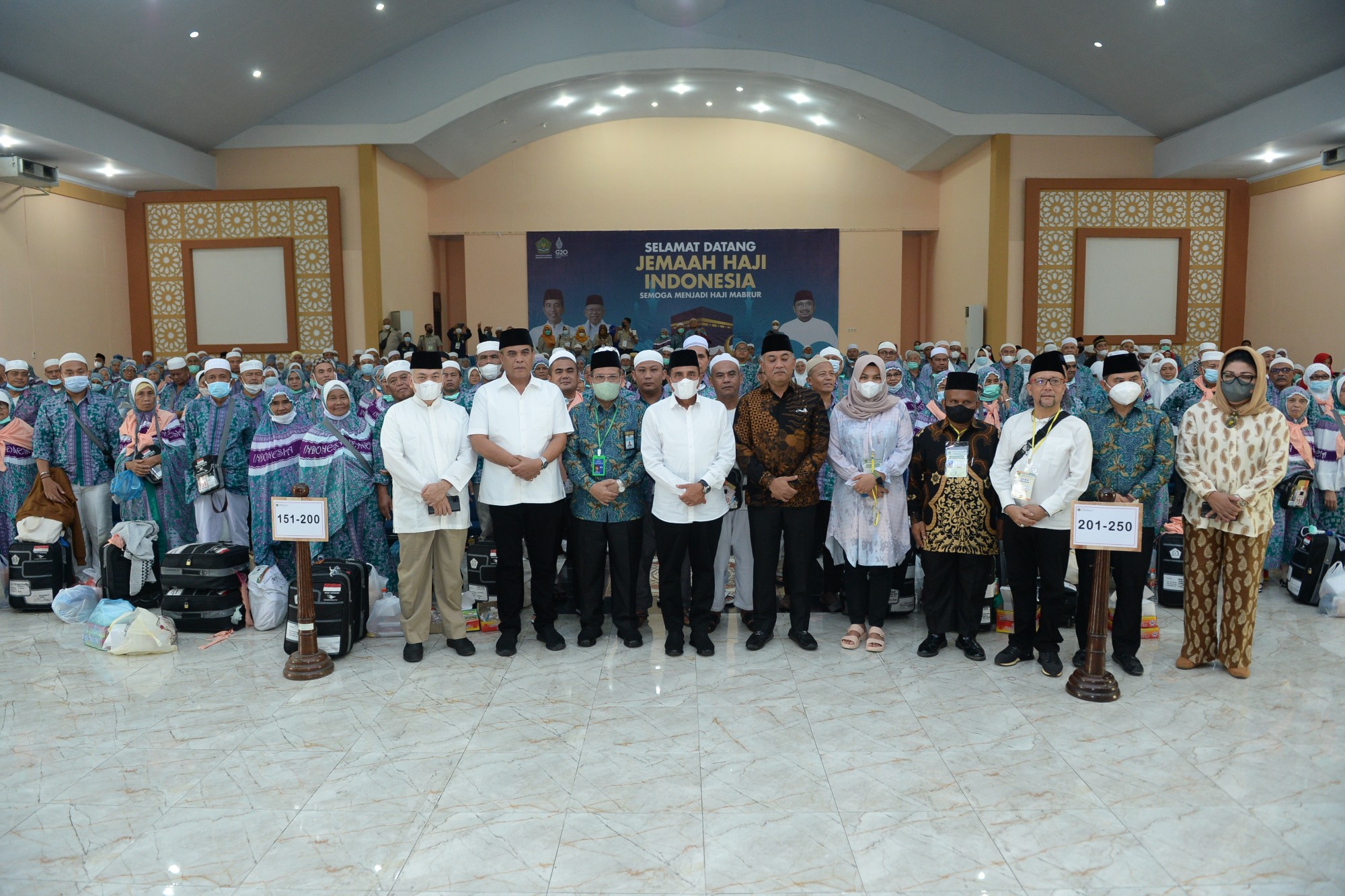 Gubernur Edy Rahmayadi Sambut Kepulangan  Jemaah Haji Kloter Pertama Asal Sumut