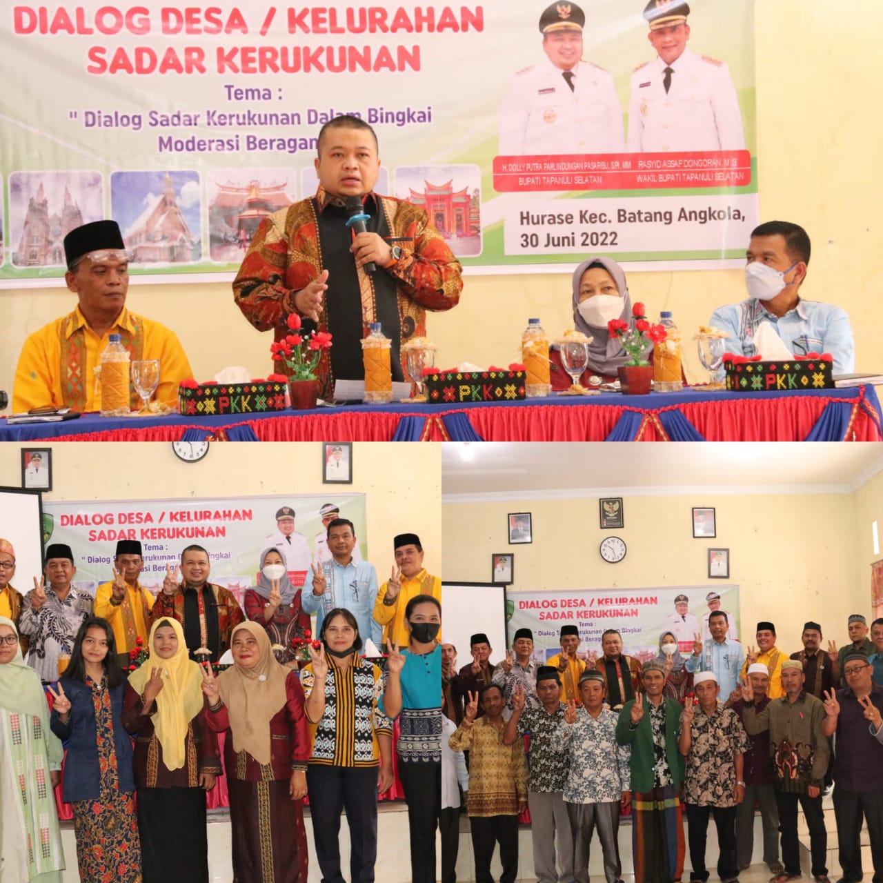 Disela Dialog Kerukunan Beragama, Bupati Bersyukur Masyarakat Tapsel Selalu Rukun dan Kompak Mendukung Pembangunan