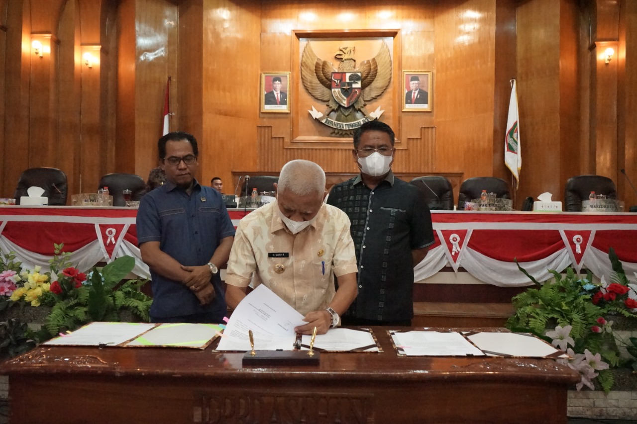 Penyampaian Pendapat Akhir Fraksi DPRD Asahan Terhadap Ranperda Tentang Pertanggungjawaban Pelaksanaan APBD Asahan TA 2021