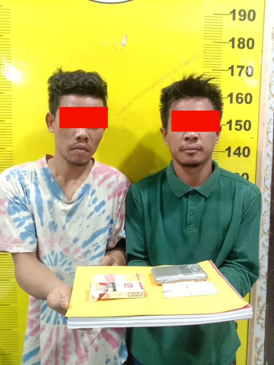 Dua Warga Desa Subur Pengedar Sabu diamankan Polsek Air Joman