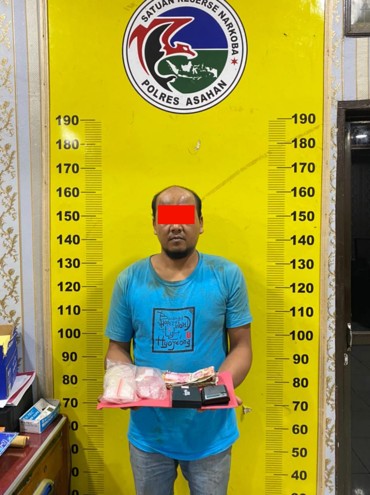 Satres Narkoba Polres Asahan Amankan Pengedar Sabu di Simpang Rambutan Desa Aek Loba