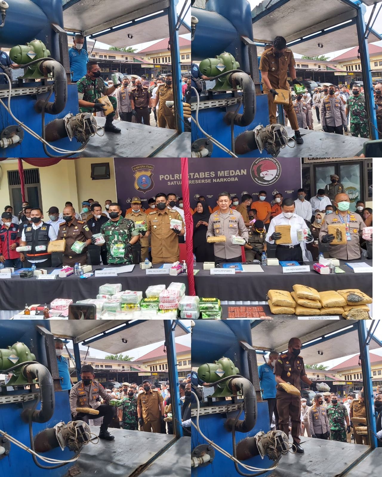 Narkoba Hasil GKN Senilai Miliaran Rupiah di Musnahkan, Kapolrestabes Medan : Pelaku yang Melawan, Berikan Tindakan Tegas dan Terukur