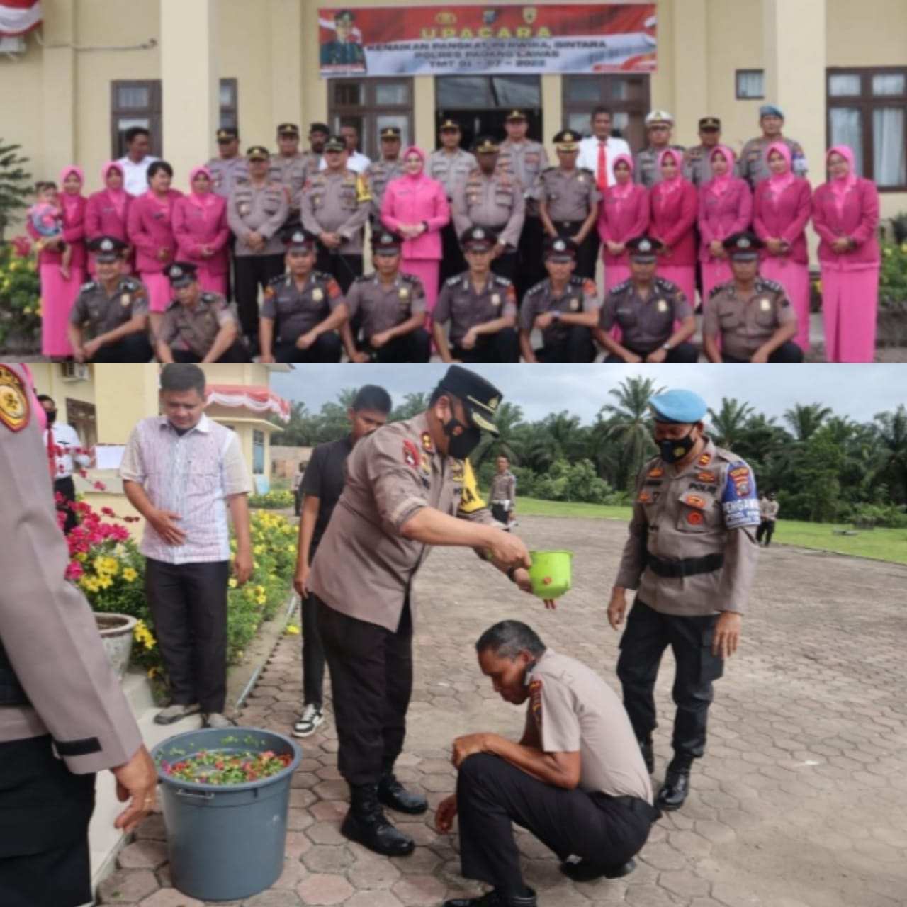 Kapolres Palas Anugrahi 9 Personil nya Kenaikan Pangkat