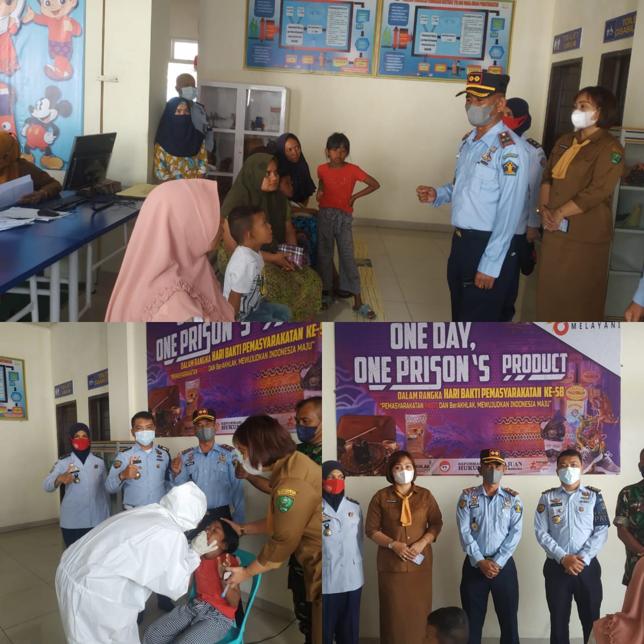 Lapas Kelas IIB Padangsidimpuan Terima Layanan Kunjungan Secara Tatap Muka Pertama Kali Setelah Pandemi Covid
