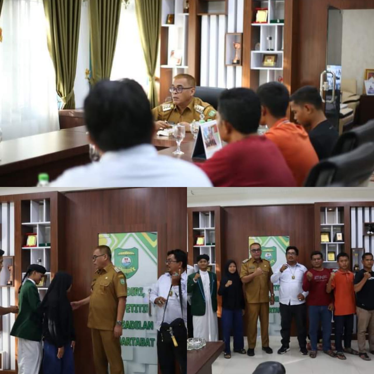Peserta Juara Atlet Silat Silaturahmi Dengan Bupati Madina