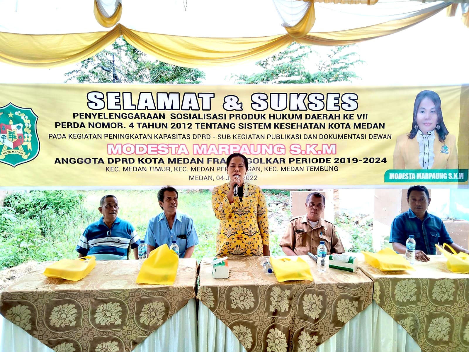 Modesta Gelar Sosper, Dinkes Medan Diminta Tingkatkan Pelayanan Kesehatan Sesuai Perda No 4/2022