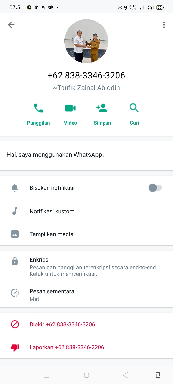 HOAXS...Akun WhatsApp Mengatasnamakan Wakil Bupati Asahan Kembali Beredar