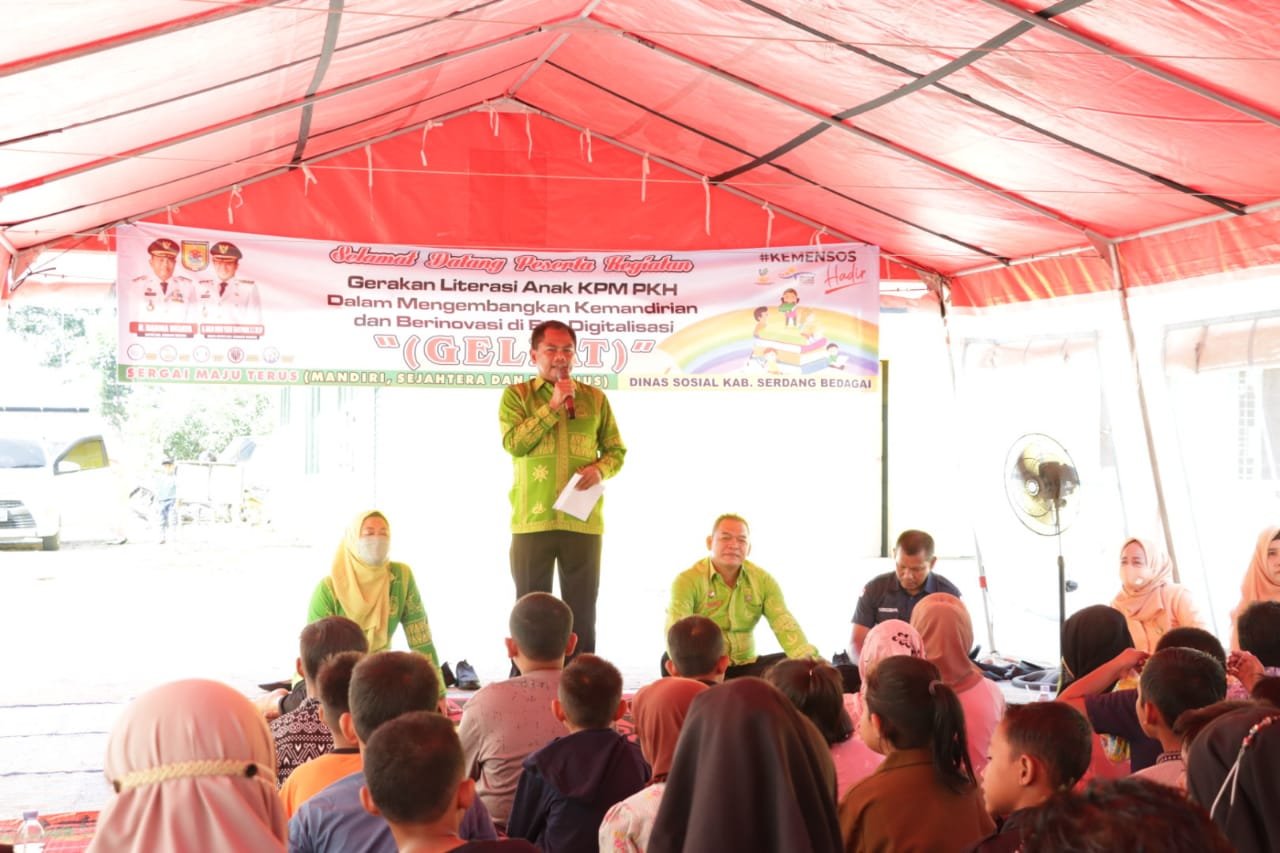 Geliat KPM PKH, Upaya Tingkatkan Minat Baca Anak Sergai