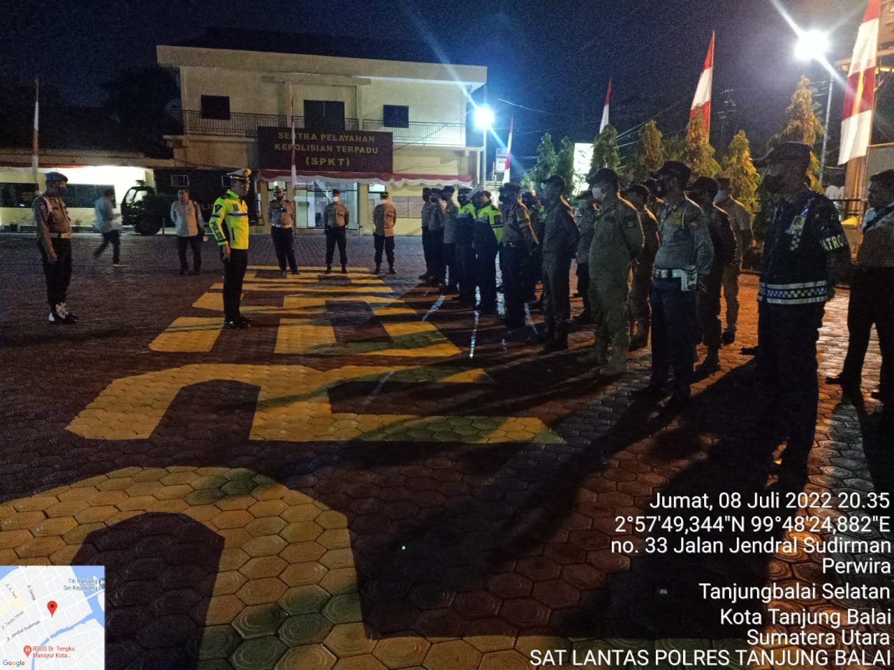 Polres Tanjungbalai Laksanakan Patroli Skala Besar Bersama TNI dan Pemko Tanjungbalai