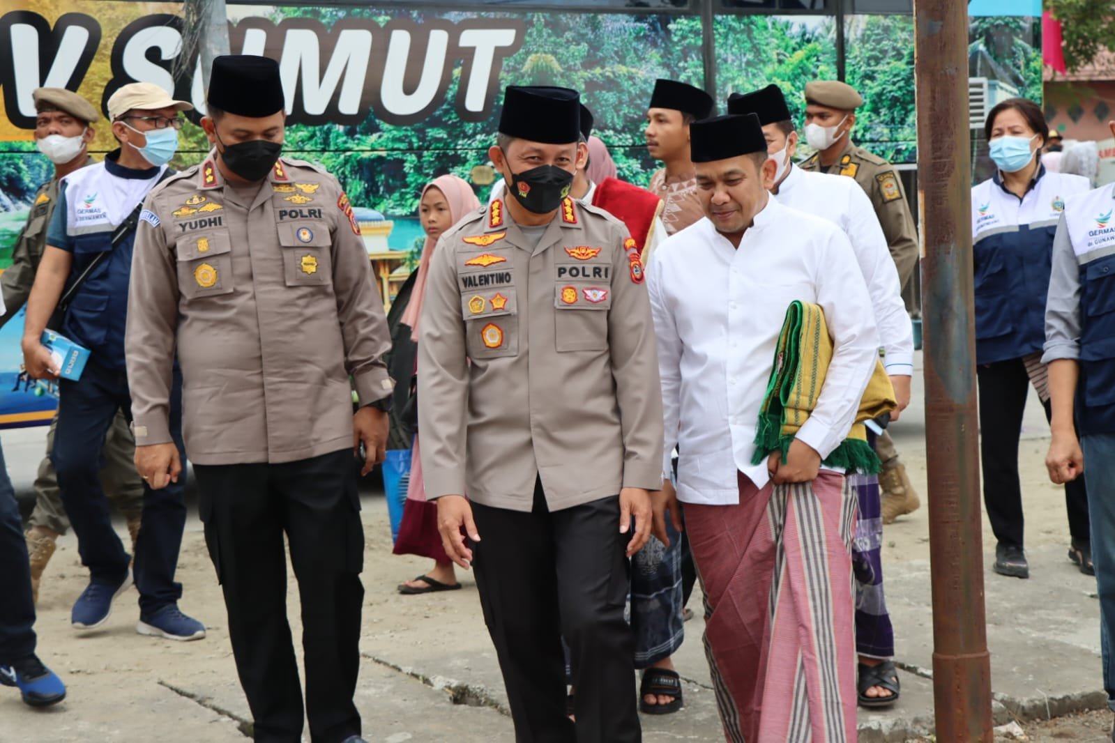 Polrestabes Medan Gelar PAM Salat Idul Adha 1443 H di Lapangan Gajah Mada Medan