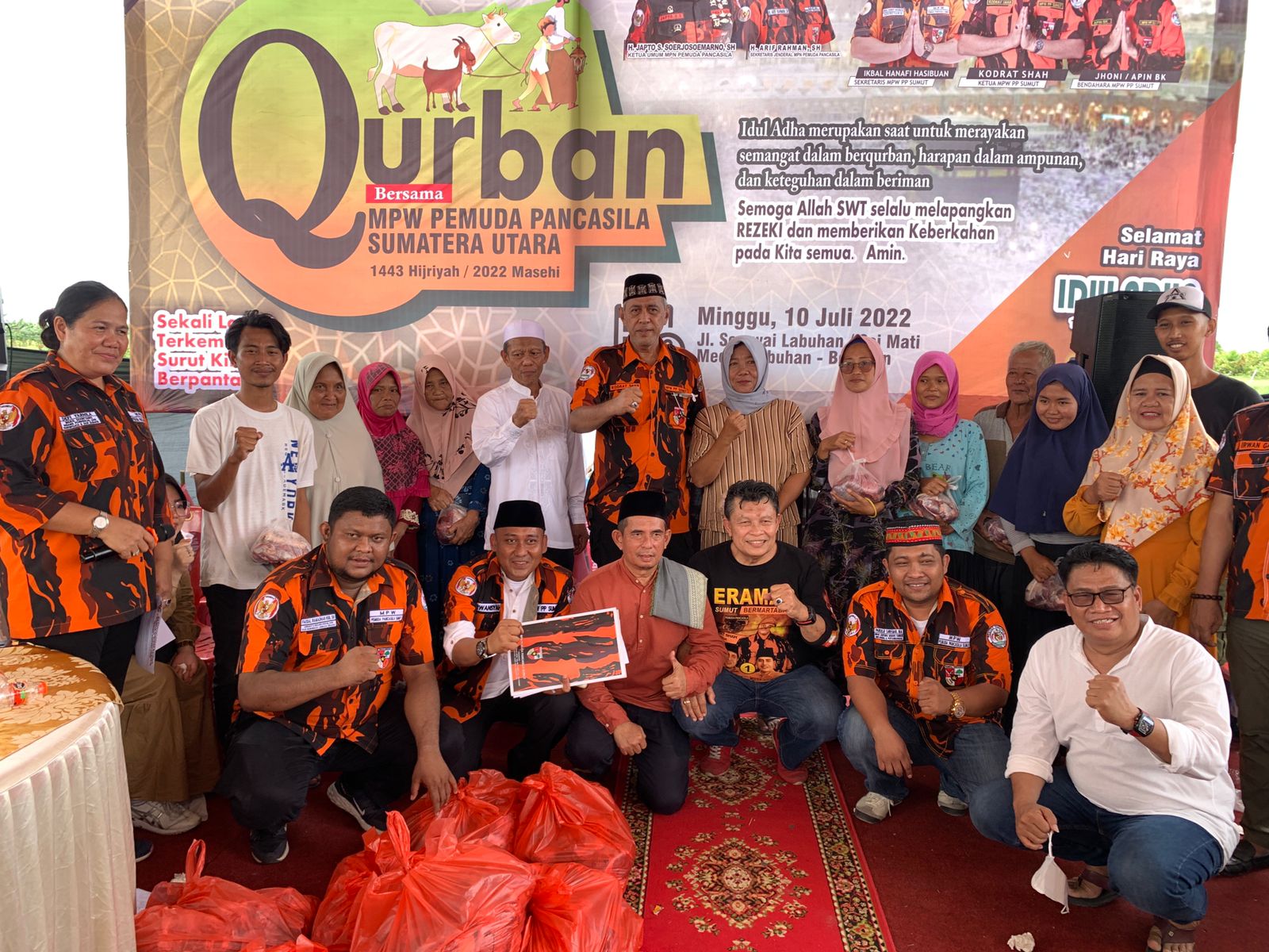 MPW Pemuda Pancasila Sumatera Utara Bagikan 1.500 Daging Kurban, Ini Kata Kodrat Shah