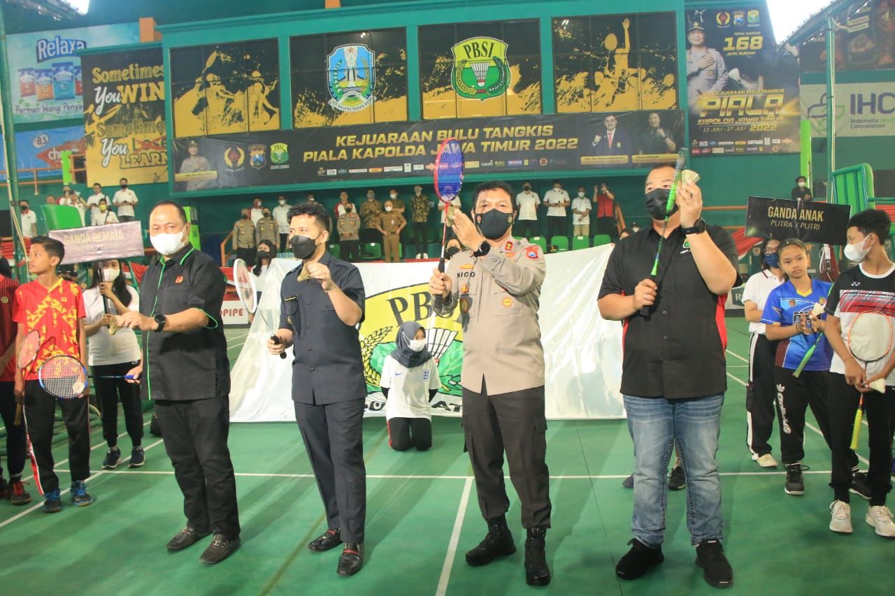 Kejuaraan Bulutangkis Piala Kapolda Jatim Diharapkan dapat Mencetak Atlet Berprestasi Dunia