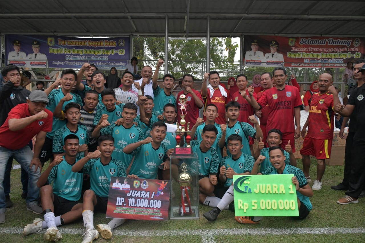 Perbaungan Juara Turnamen Piala Bupati Cup U-23 tahun 2022
