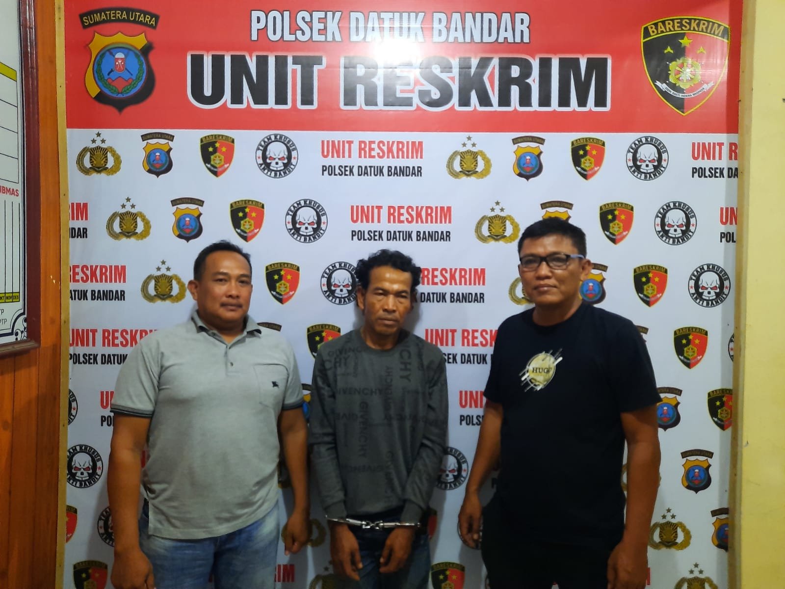 Personil Reskrim Polsek Datuk Bandar dan Personil Reskrim Polres Tanjungbalai Ringkus Pelaku Curat