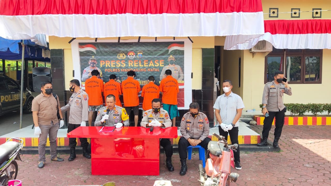 Polres Madina Genap Meringkus Seluruh Pelaku Pencuri Sepeda Motor Milik Susanto