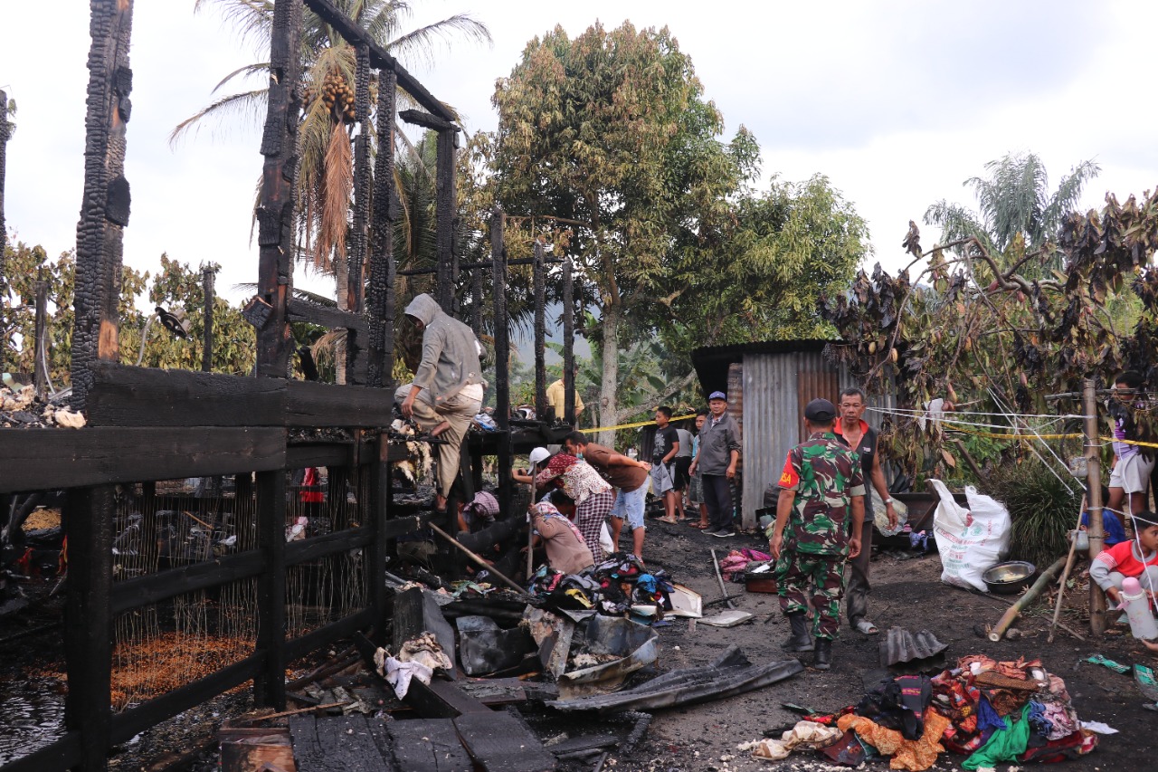 Satu Rumah Musnah Terbakar di Desa Matio Balige