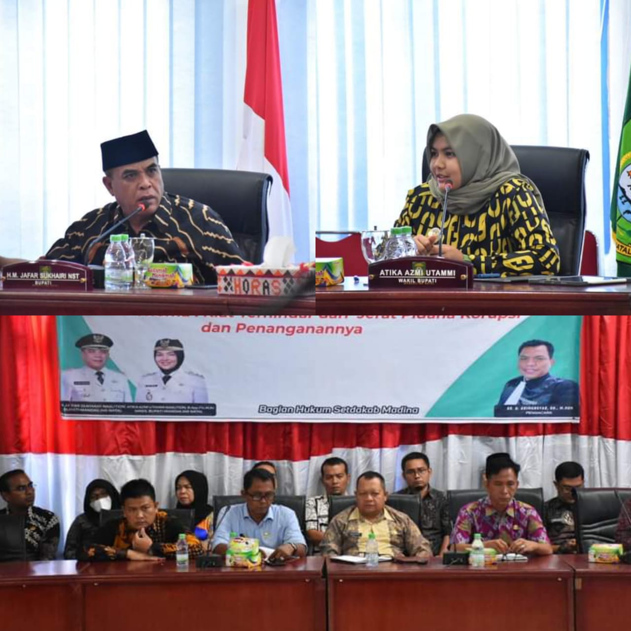 Bupati dan Wakil Bupati Madina Diskusi Anti Korupsi Bersama Kuasa Hukum