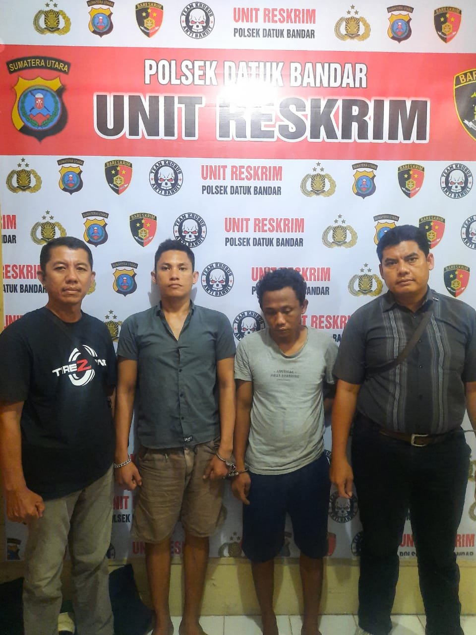 Pencurian Burung Kicau Milik Oknum Polisi Terekam CCTV, Dua Pelakunya Diringkus Personil Reskrim Polsek Datuk Bandar