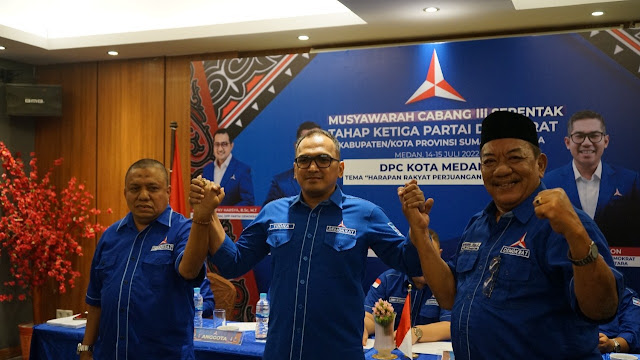 Muscab IV Serentak Selesai, Ketua DPD Partai Demokrat Sumut Lokot Nasution : Semua Bersemangat Besarkan Partai