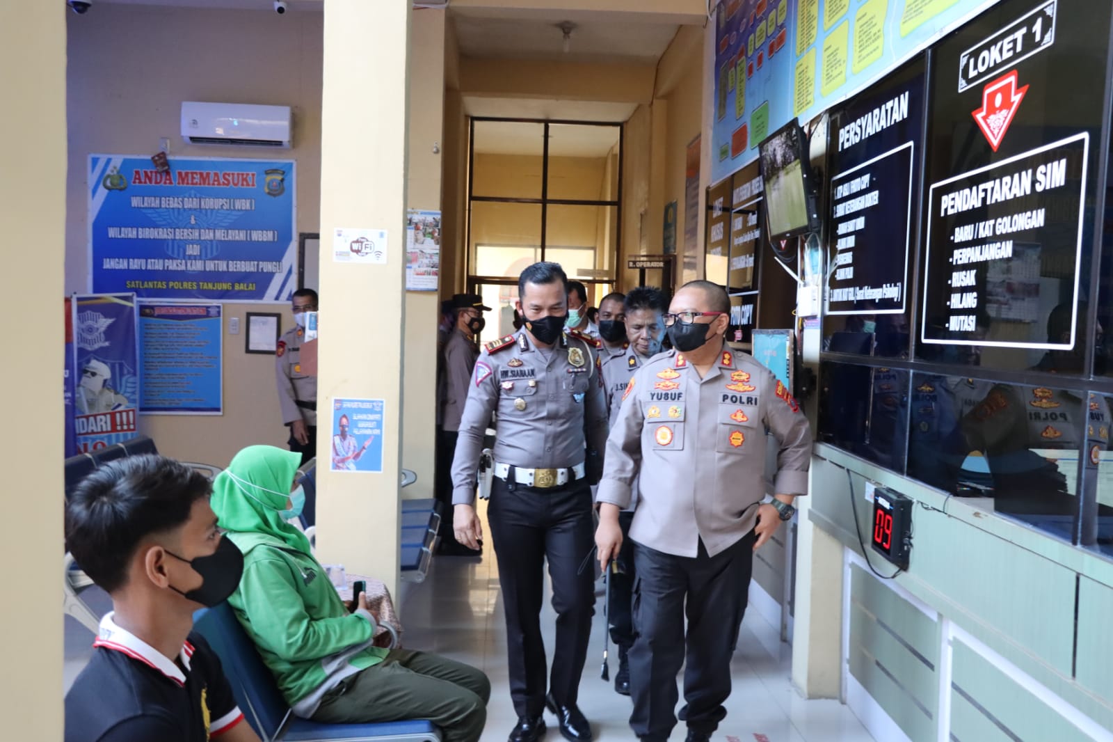 Tugas di Hari Pertama, Kapolres Tanjung Balai AKBP Ahmad Yusuf Cek Ruang Kerja dan Lingkungan Mapolres Tanjung Balai