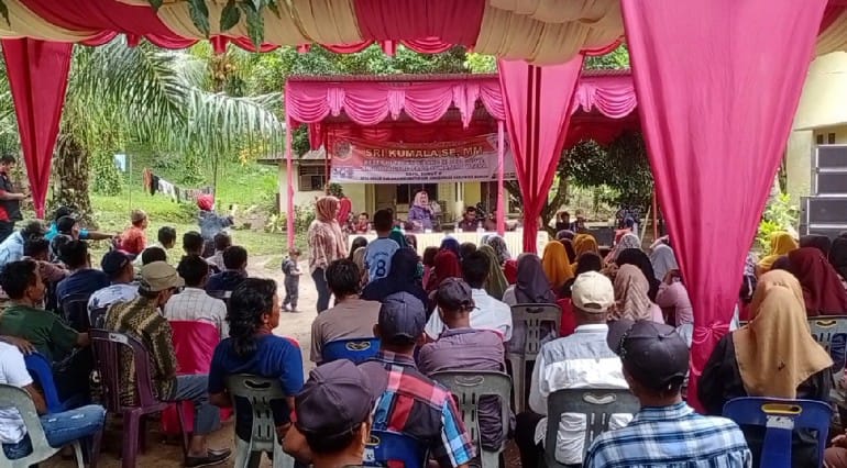 Sri Kumala SE.MM Kecewa Reses Tidak Ada Aparatur Desa Mekar Marjanji