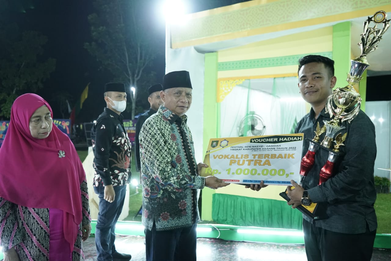Festival Seni Qasidah/Nasyid Tingkat Kabupaten Asahan Tahun 2022 Berakhir Dan di Tutup Bupati Asahan