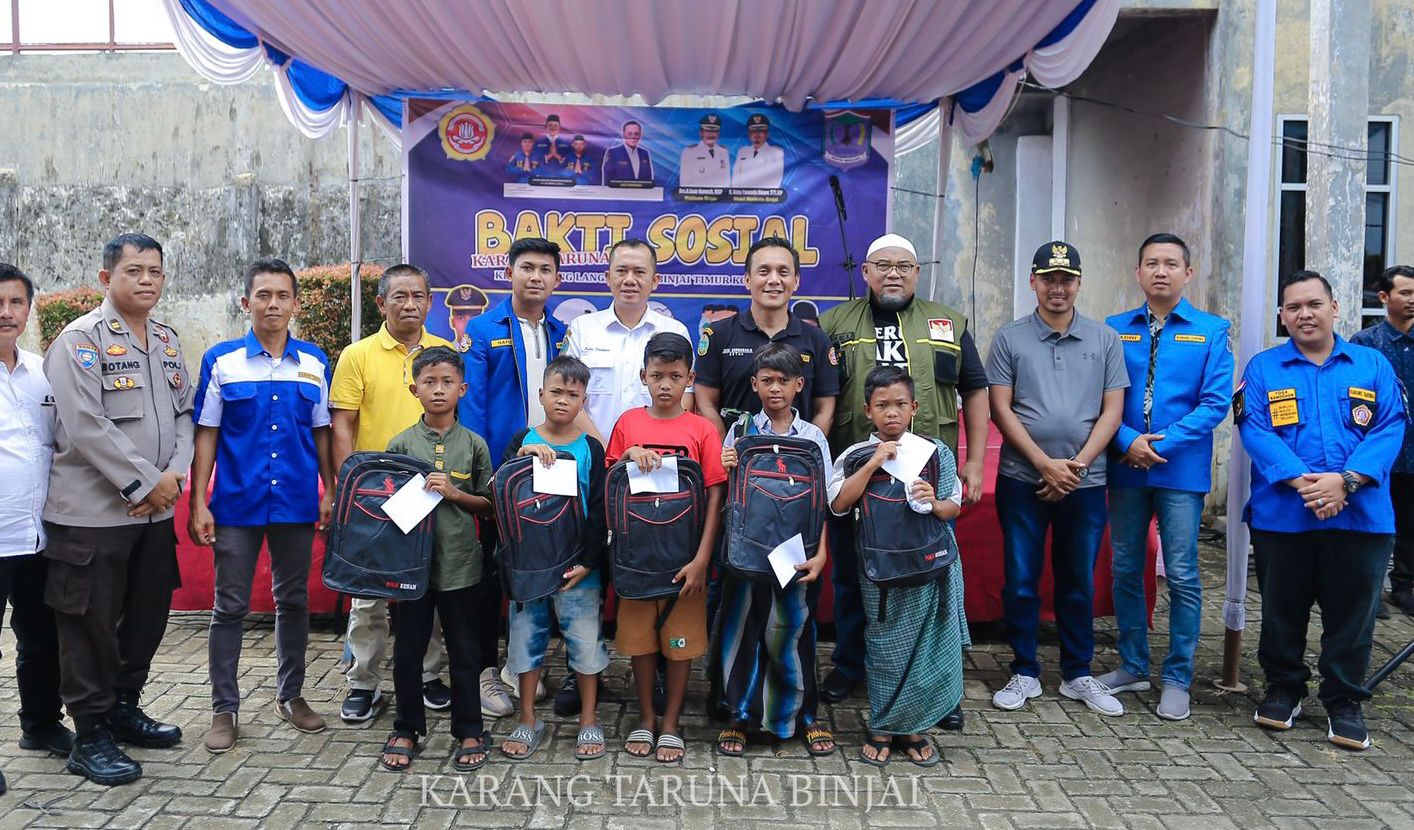 Karang Taruna Sumut Hadiri Gerakan Bakti Sosial di Kota Binjai, Dedi : Perlu Kerjasama Pemerintah dan Stakeholder