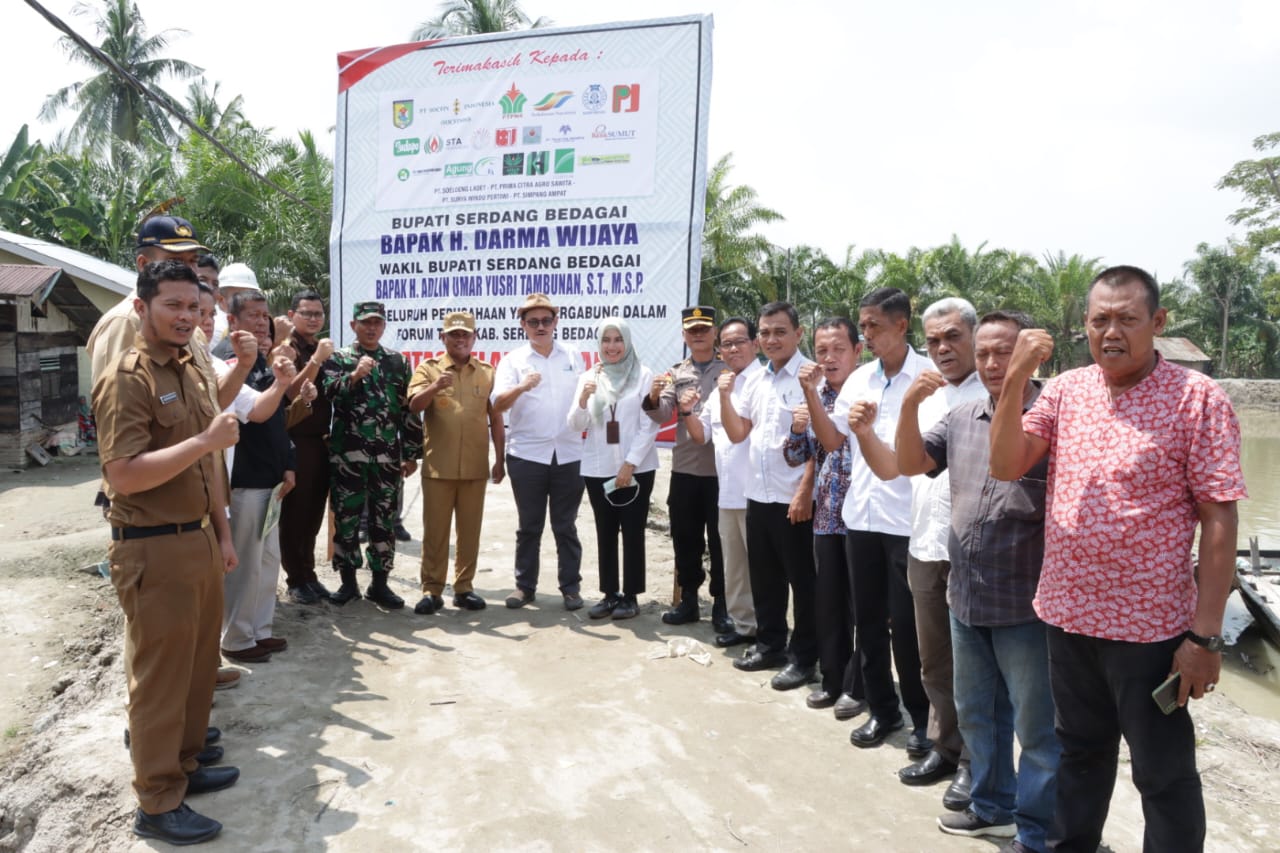 Rakor Bersama Forum TJSLP, Bupati Darma Wijaya : Saya Bangga Terhadap Kepedulian Perusahaan Atasi Banjir di Sergai