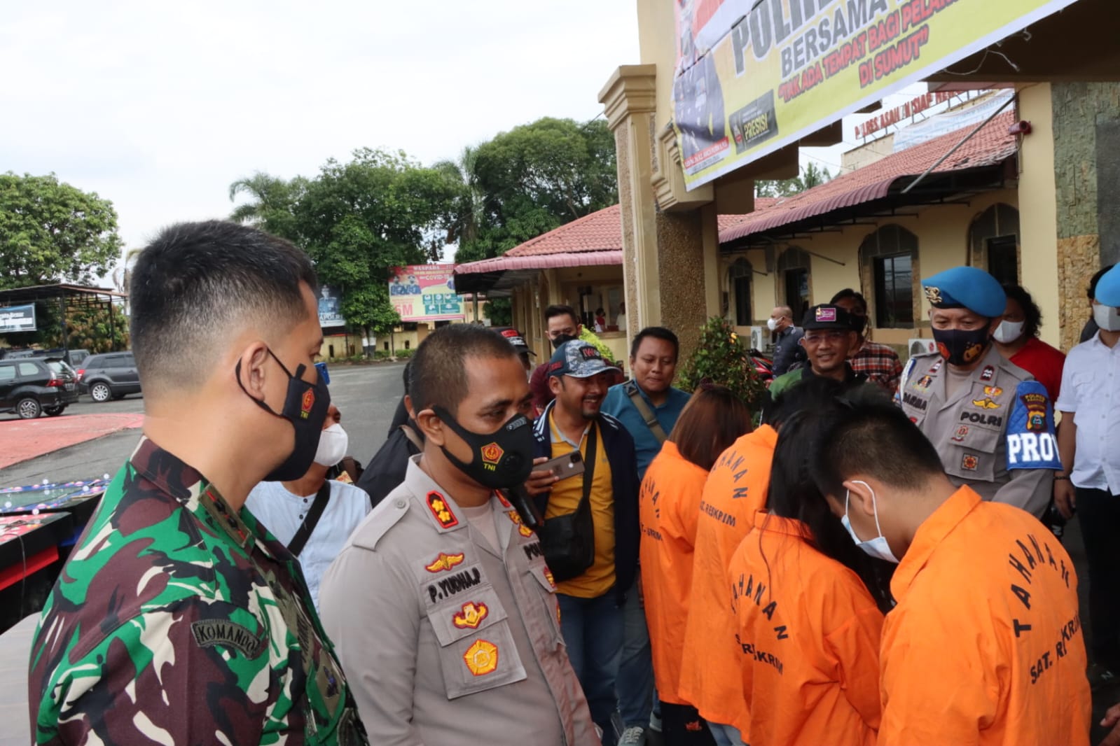 Polres Asahan Paparkan Kasus Perjudian dan Pencabulan