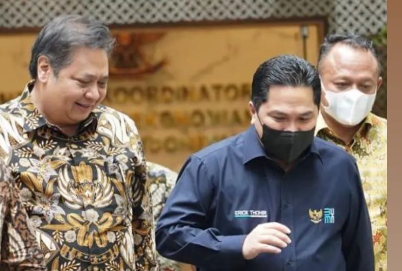 Erick Thohir Digadang Menjadi Cawapres Airlangga Hartarto.
