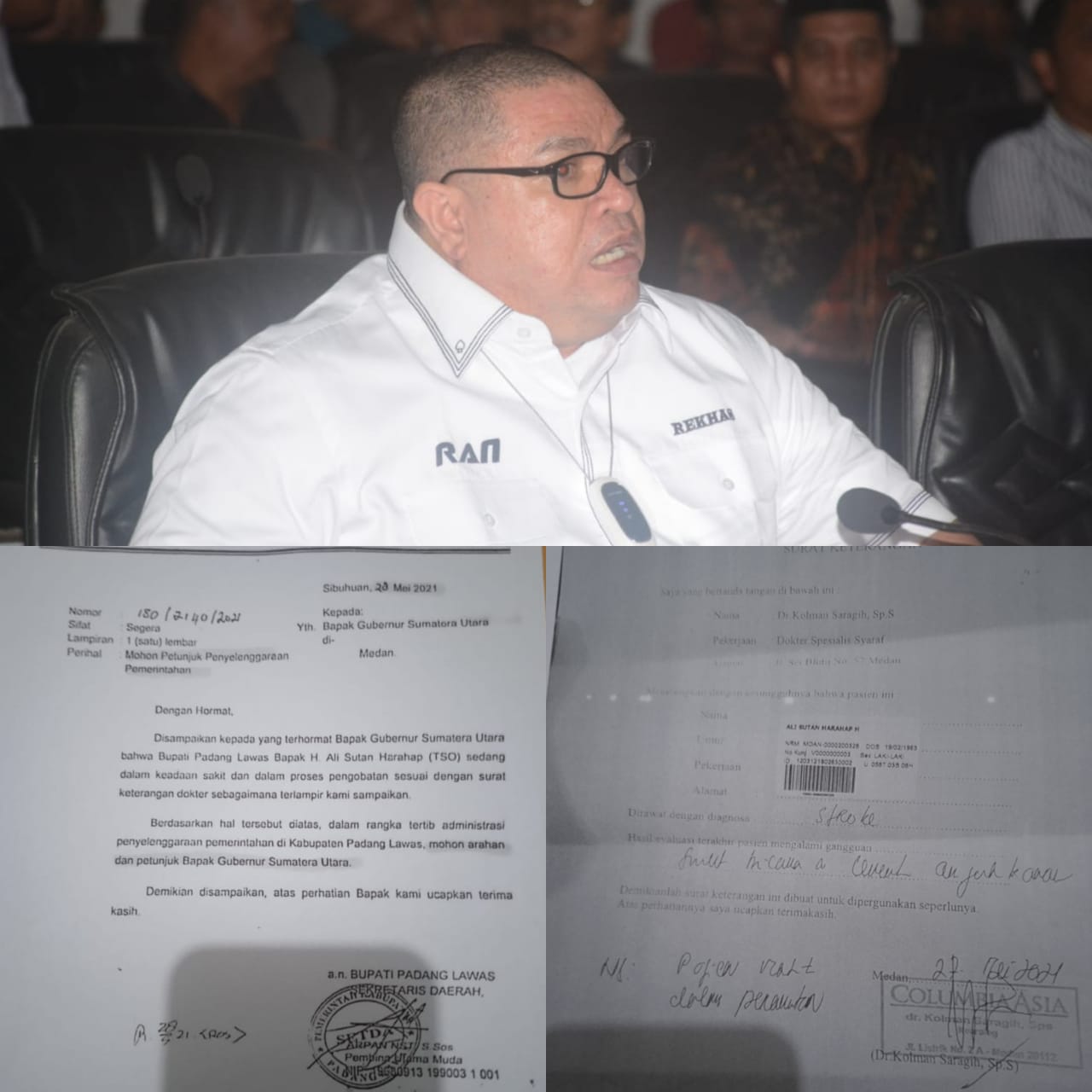 Razman Arif Nasution Audiensi Ke DPRD Palas, 