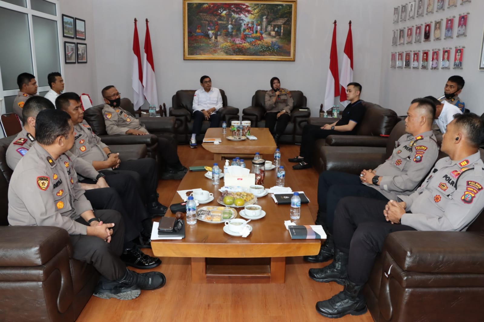Waka Polres Asahan Terima Kunjungan Kerja Komisi III DPR RI